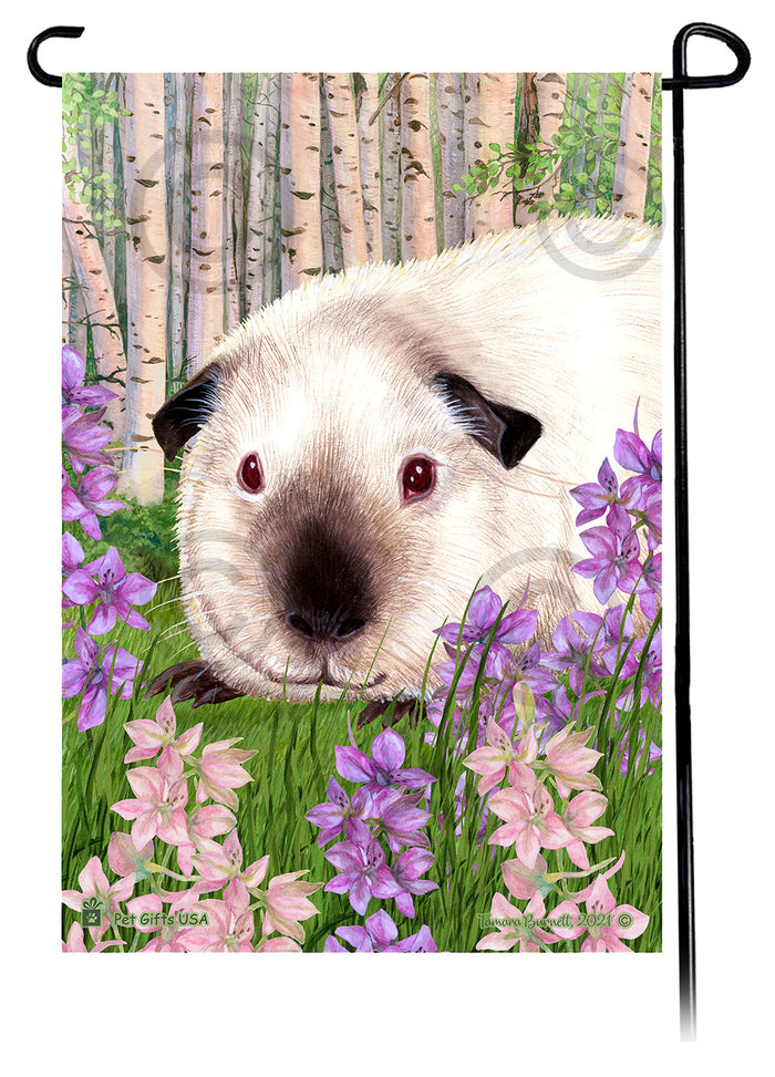 Himalayan Guinea Pig Spring Flowers Garden Flags