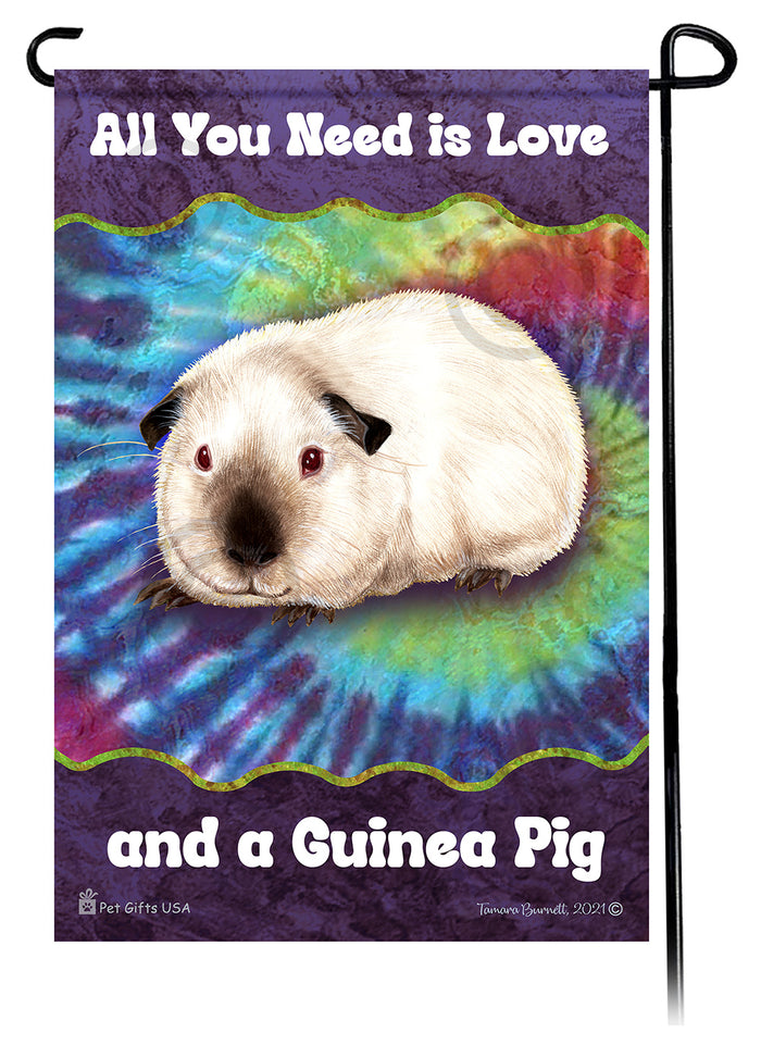 Himalayan Guinea Pig All You Need Is Love Garden Flags