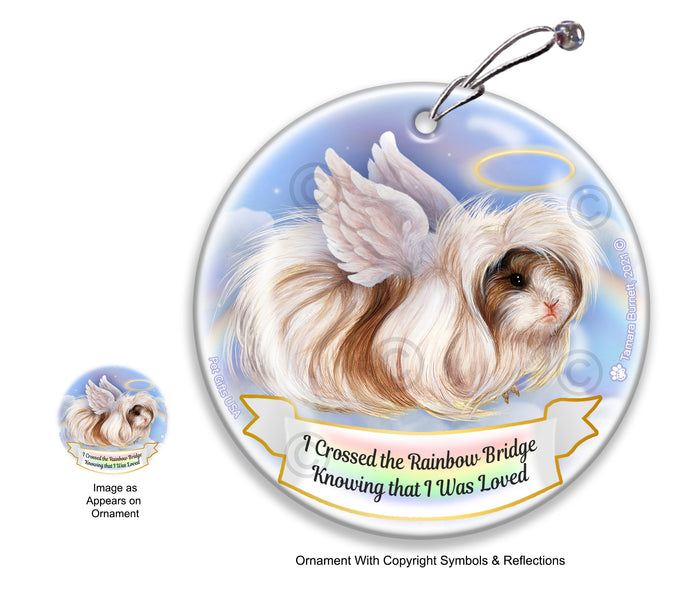 Guinea Pig Peruvian Rainbow Bridge Memorial Ornament