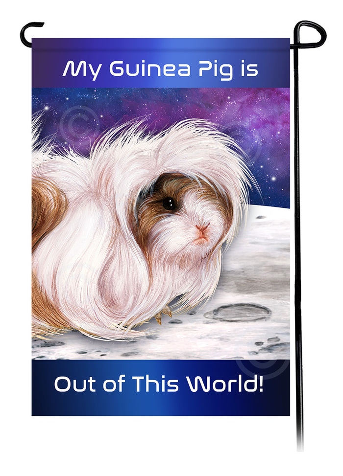 Peruvian Guinea Pig Out Of This World Garden Flags