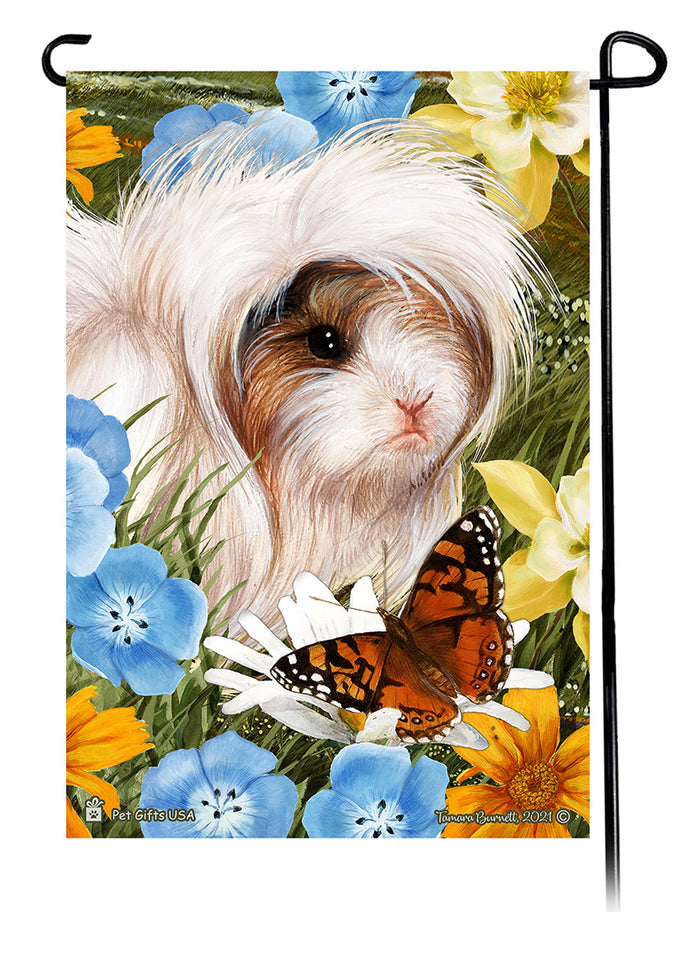 Peruvian Guinea Pig Summer Flowers Garden Flags