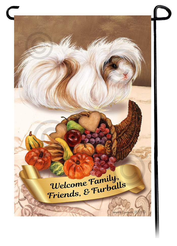Peruvian Guinea Pig Thanksgiving Garden Flags