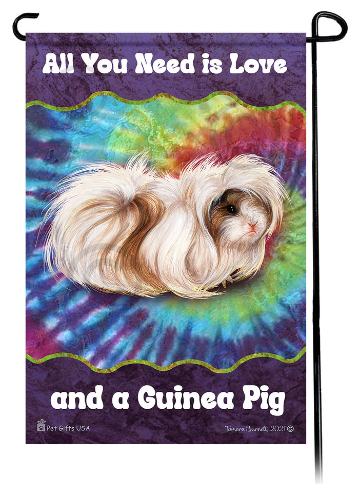 Peruvian Guinea Pig All You Need Is Love Garden Flags
