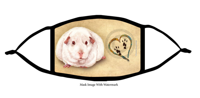 Guinea Pig (Pink Eyed White) Face Mask