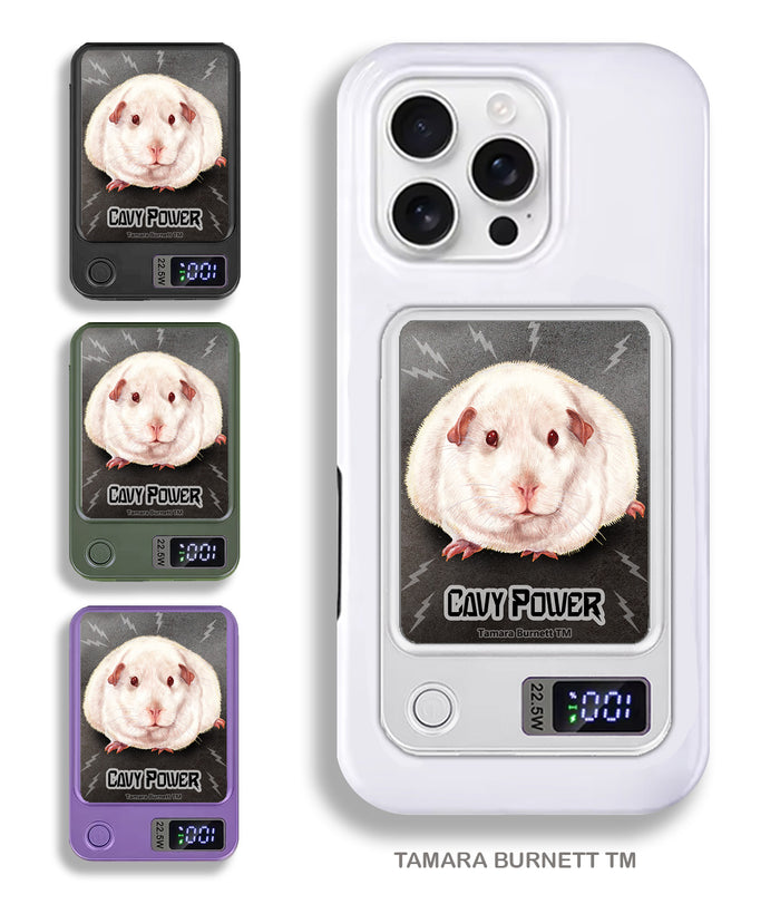 Guinea Pig Pink Eyed White Phone Bank Wireless Charger