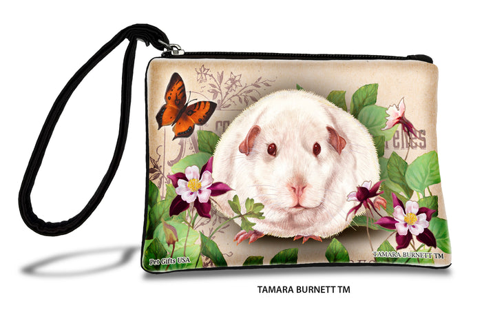 Pink Eyed White Guinea Pig Zippees Pet Pouch