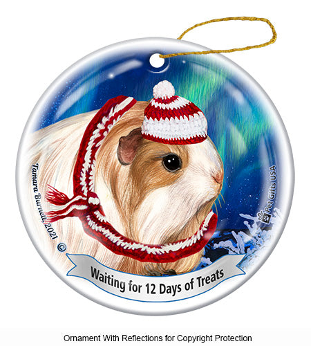 Guinea Pig Silkie 12 Days of Treats Ornament