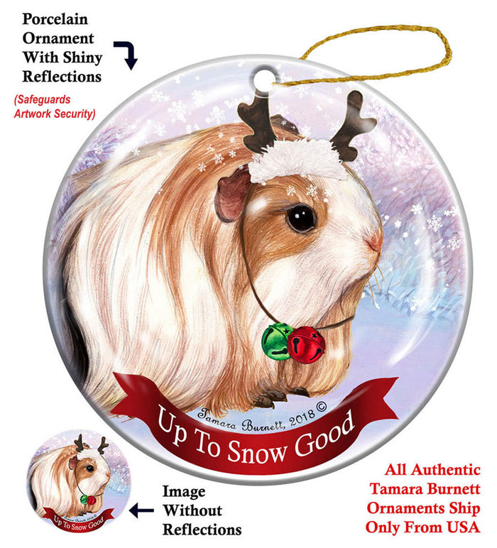 Guinea Pig Silkie - Up To Snow Good Ornament