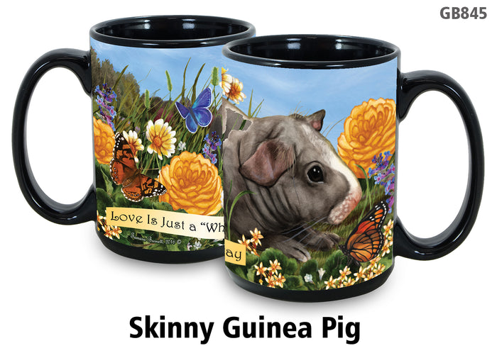 Guinea Pig Skinny Hairless - Garden Party Fun Mug 15 oz