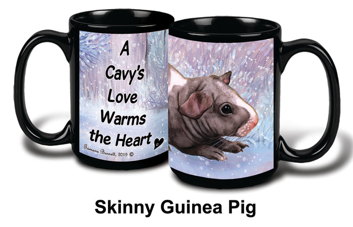 Guinea Pig (Skinny Hairless) Winter Mug 15 oz