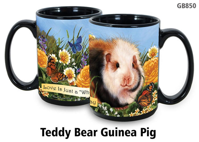 Guinea Pig Texel - Garden Party Fun Mug 15 oz