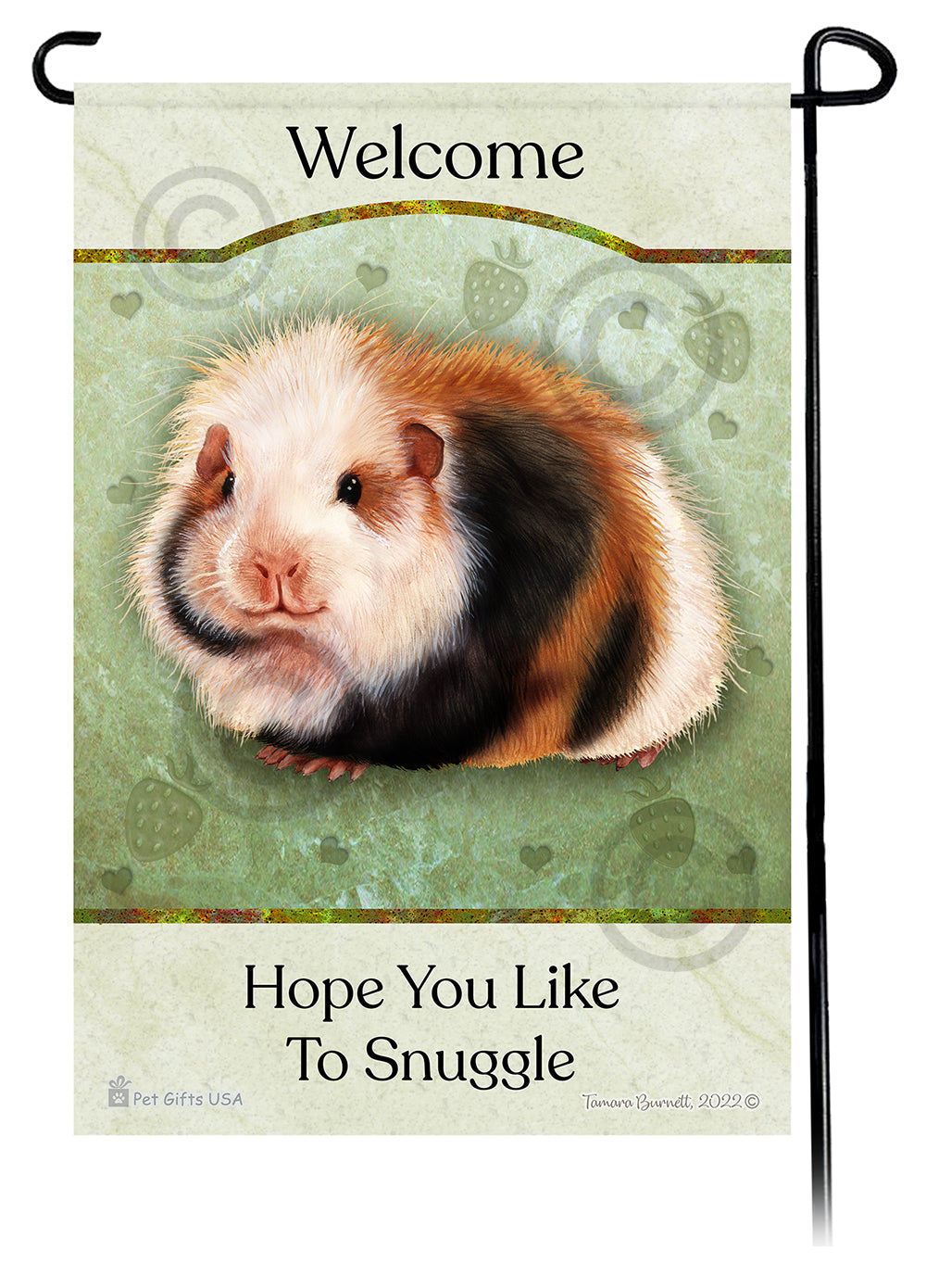 Teddy Bear Guinea Pig Hope You Like To Snuggle Garden Flags