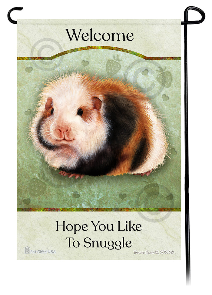 Teddy Bear Guinea Pig Hope You Like To Snuggle Garden Flags