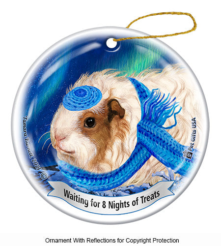 Guinea Pig Texel Hanukkah Ornament
