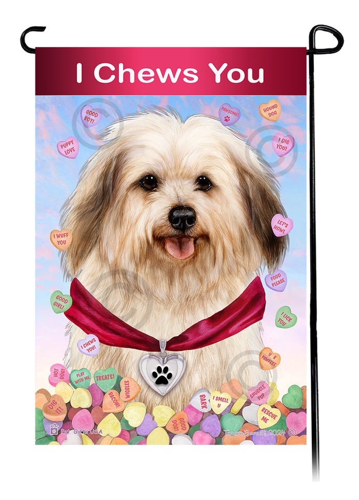 Black Sable Ferret Valentine Sweetheart Garden Flags
