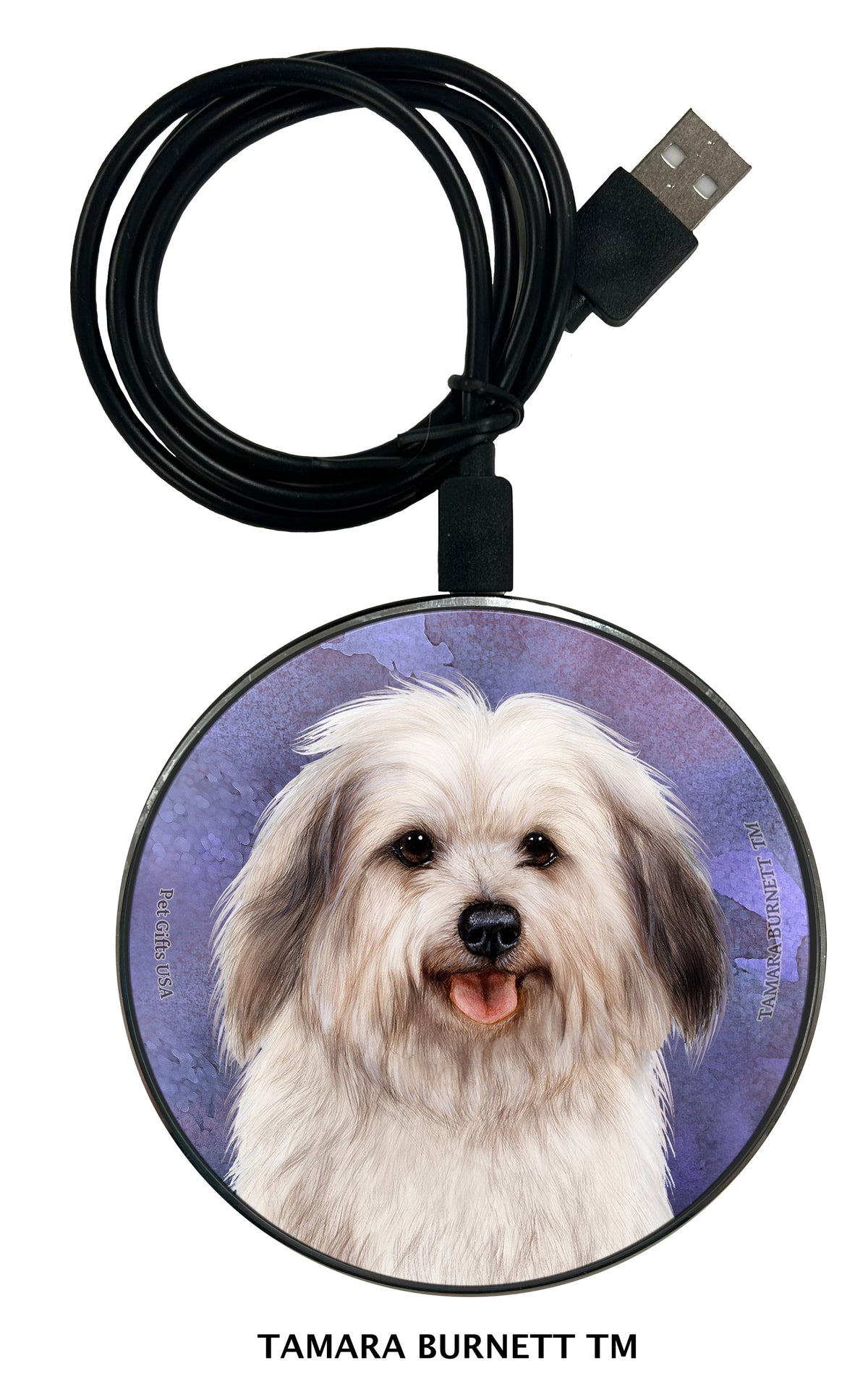 Havanese Silver Sable Zoomies Wireless Charger
