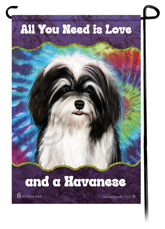 Havanese All You Need Is Love Garden Flags