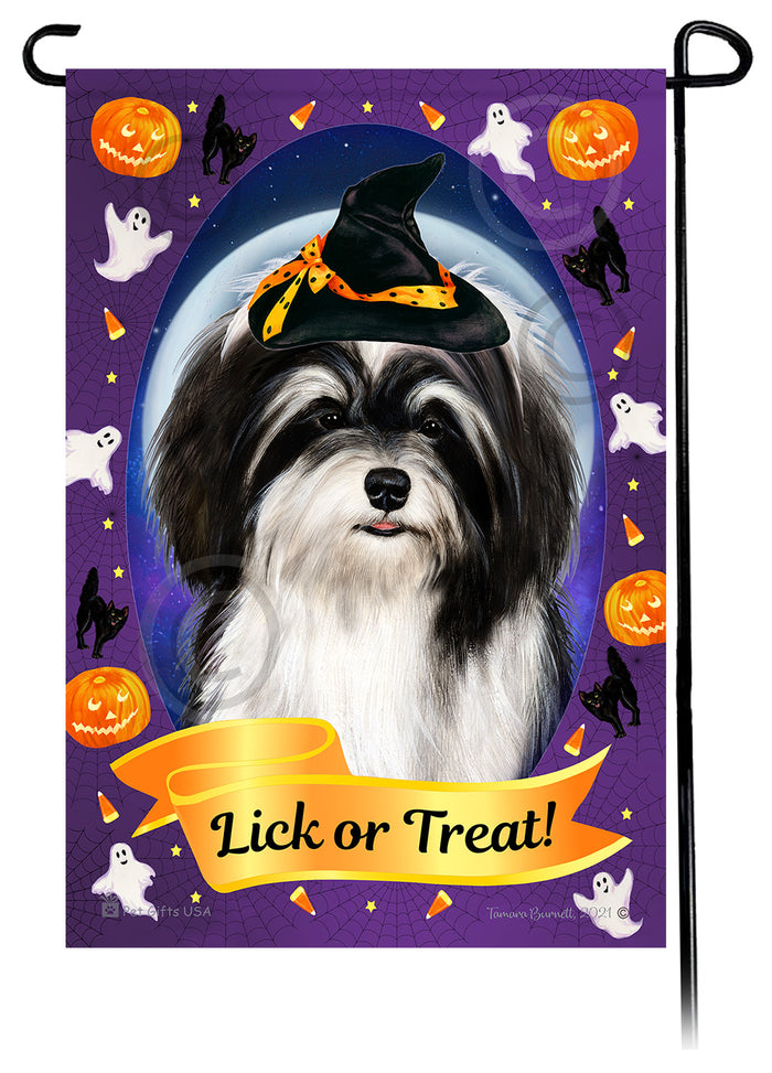 Havanese Halloween Howls Garden Flags