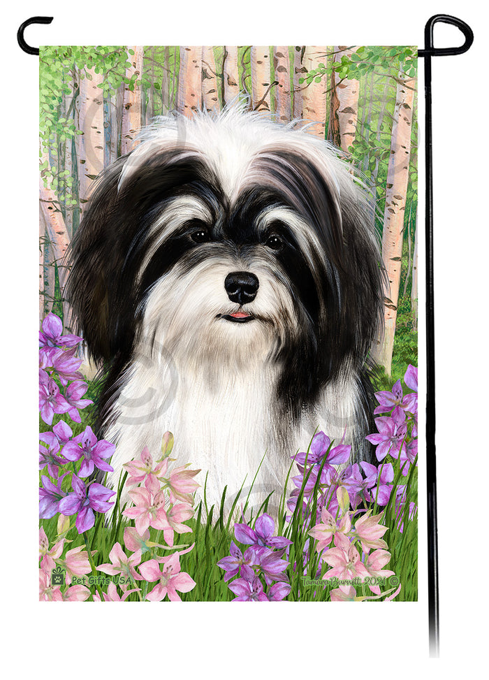Havanese Spring Flowers Garden Flags