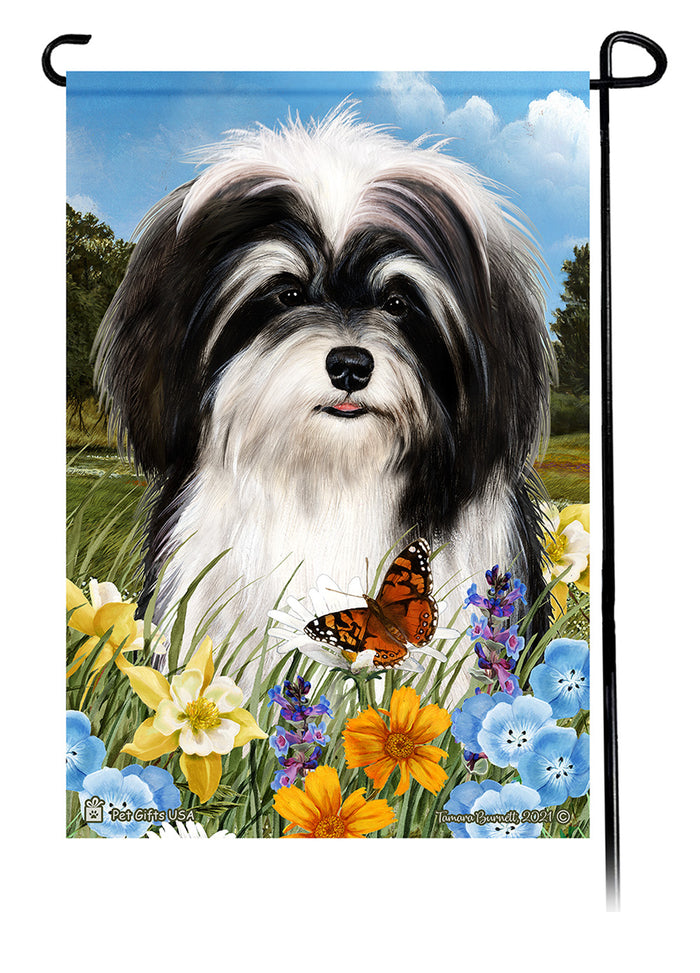 Havanese Summer Flowers Garden Flags