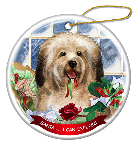Havanese - Santa I Can Explain Ornament