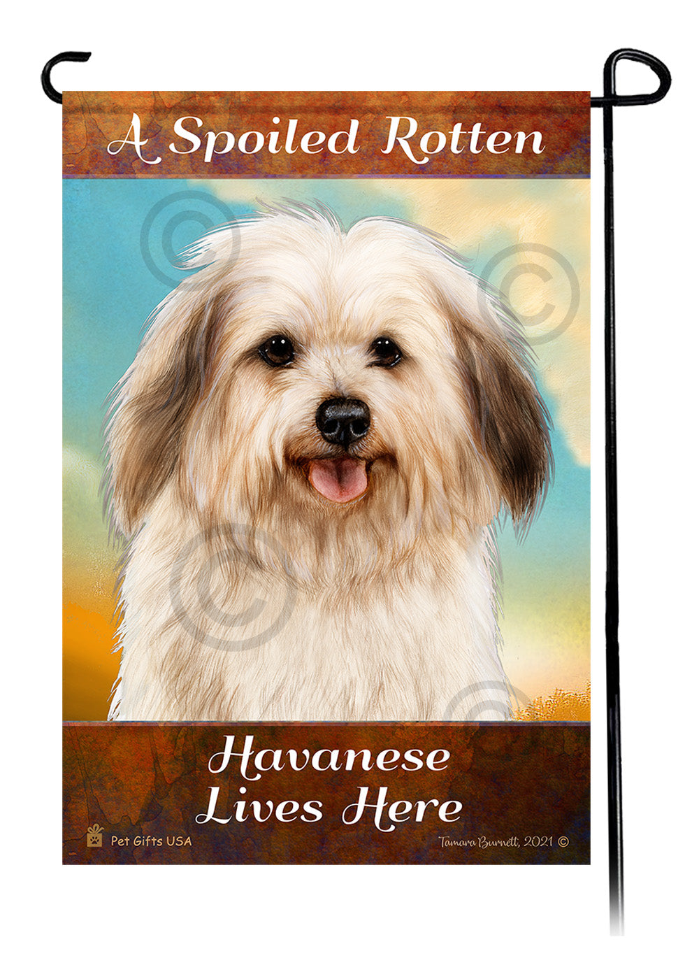 Havanese Spoiled Rotten - Garden Flag