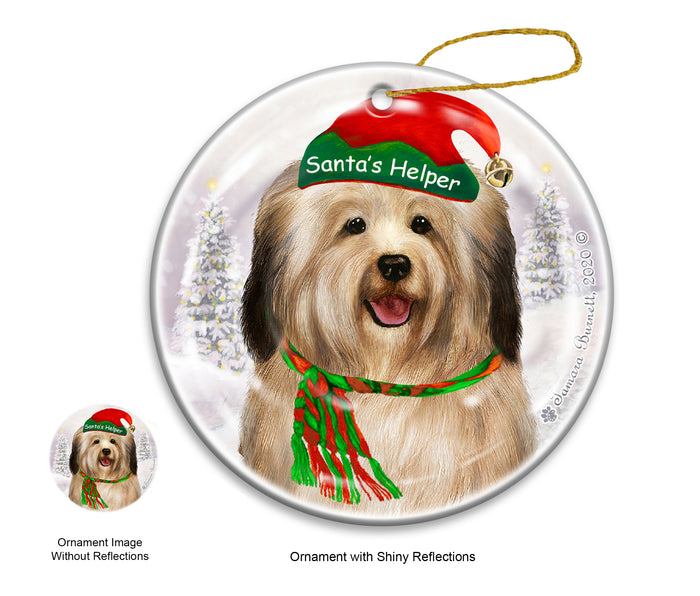 Havanese - Santa's Helper Ornament