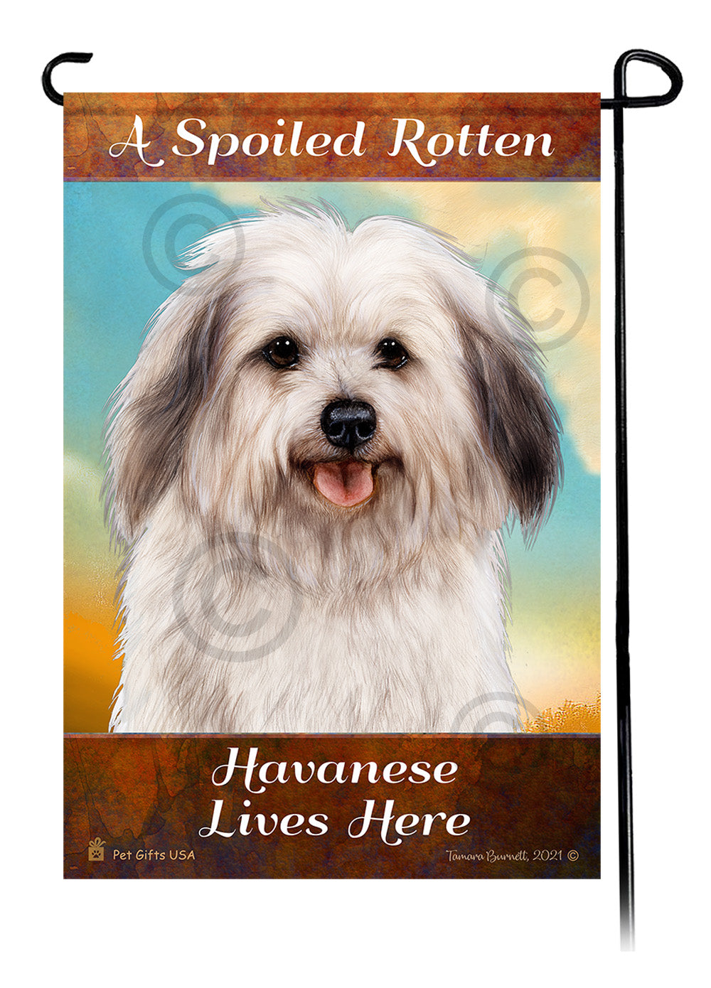 Havanese Spoiled Rotten - Garden Flag