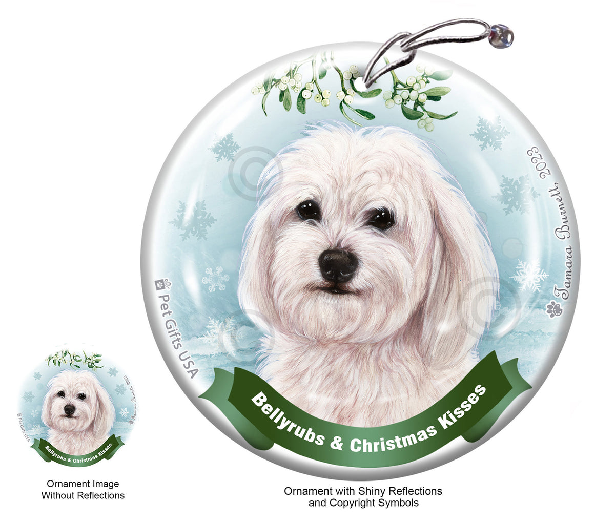 Havanese White Ornament