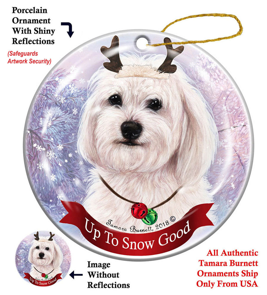 Havanese White Ornament