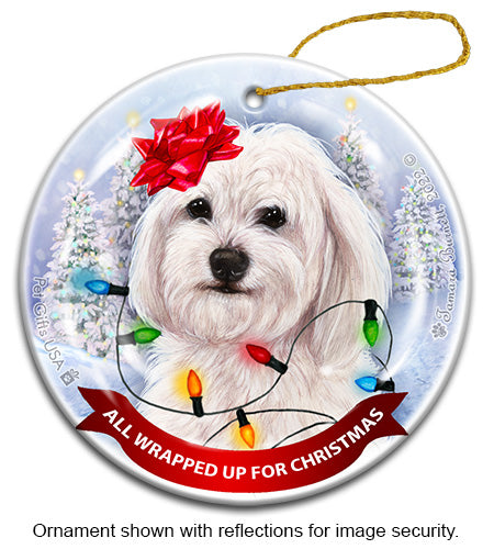 Havanese White Ornament