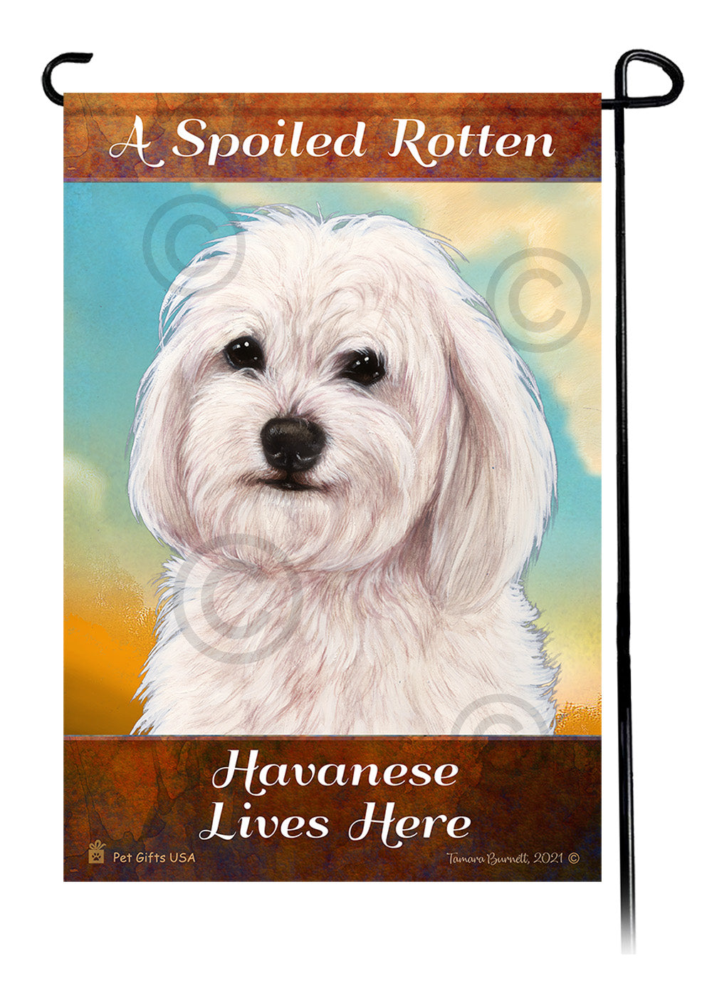 Havanese Spoiled Rotten - Garden Flag