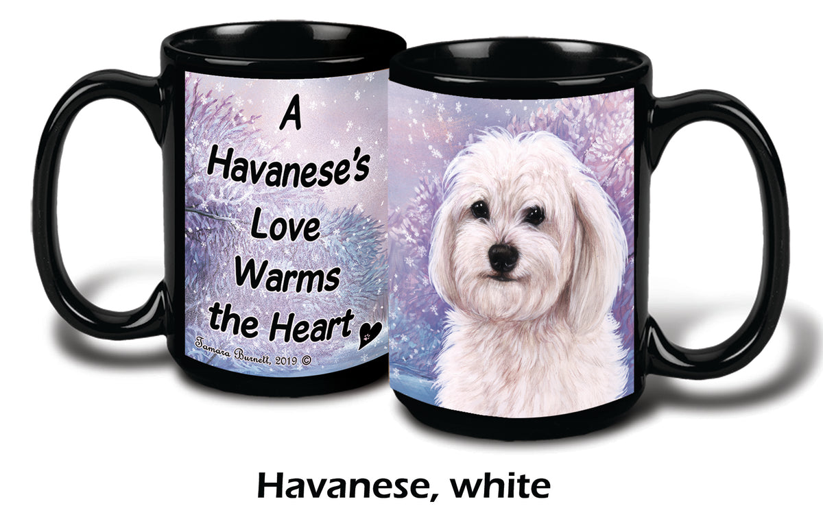 Havanese White Winter Mug 15 oz