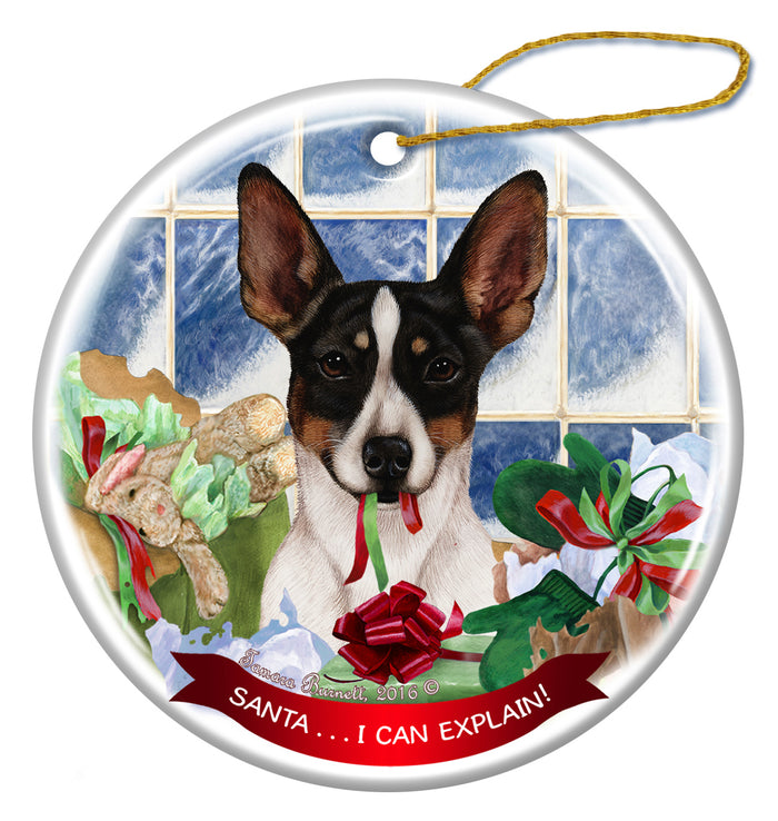 Rat Terrier - Santa I Can Explain Ornament