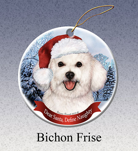 Bichon Frise - Dear Santa, Define Naughty Christmas Ornament