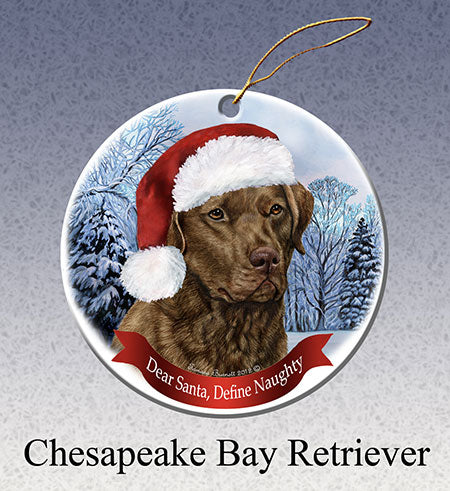 Chesapeake Bay (Brown) - Dear Santa, Define Naughty Christmas Ornament