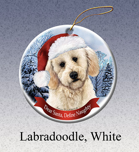 Labradoodle - Dear Santa, Define Naughty Christmas Ornament