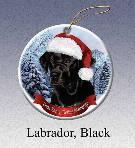 Labrador Retriever - Dear Santa, Define Naughty Christmas Ornament