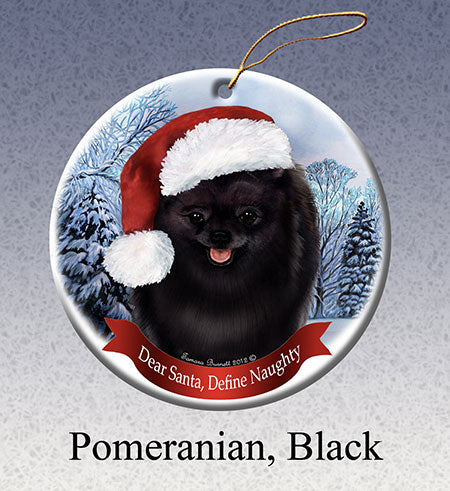Pomeranian Black Ornament