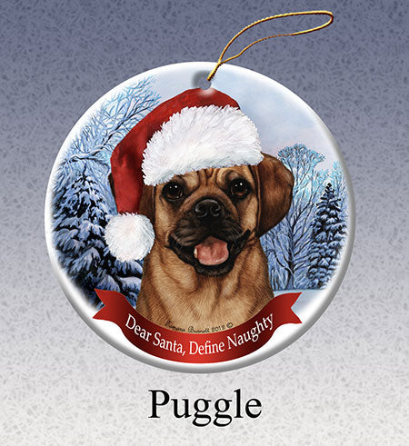 Puggle - Dear Santa, Define Naughty Christmas Ornament