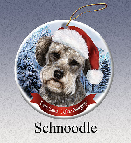 Schnoodle - Dear Santa, Define Naughty Christmas Ornament