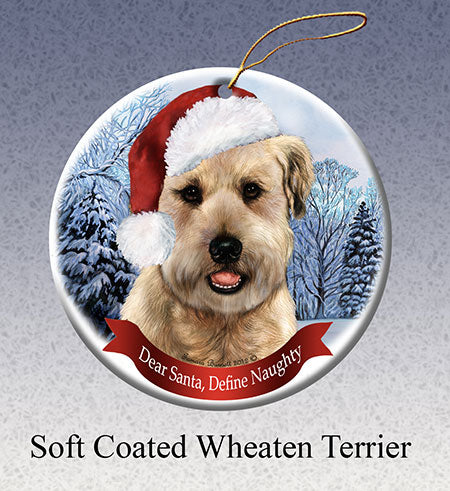 Wheaten Terrier - Dear Santa, Define Naughty Christmas Ornament