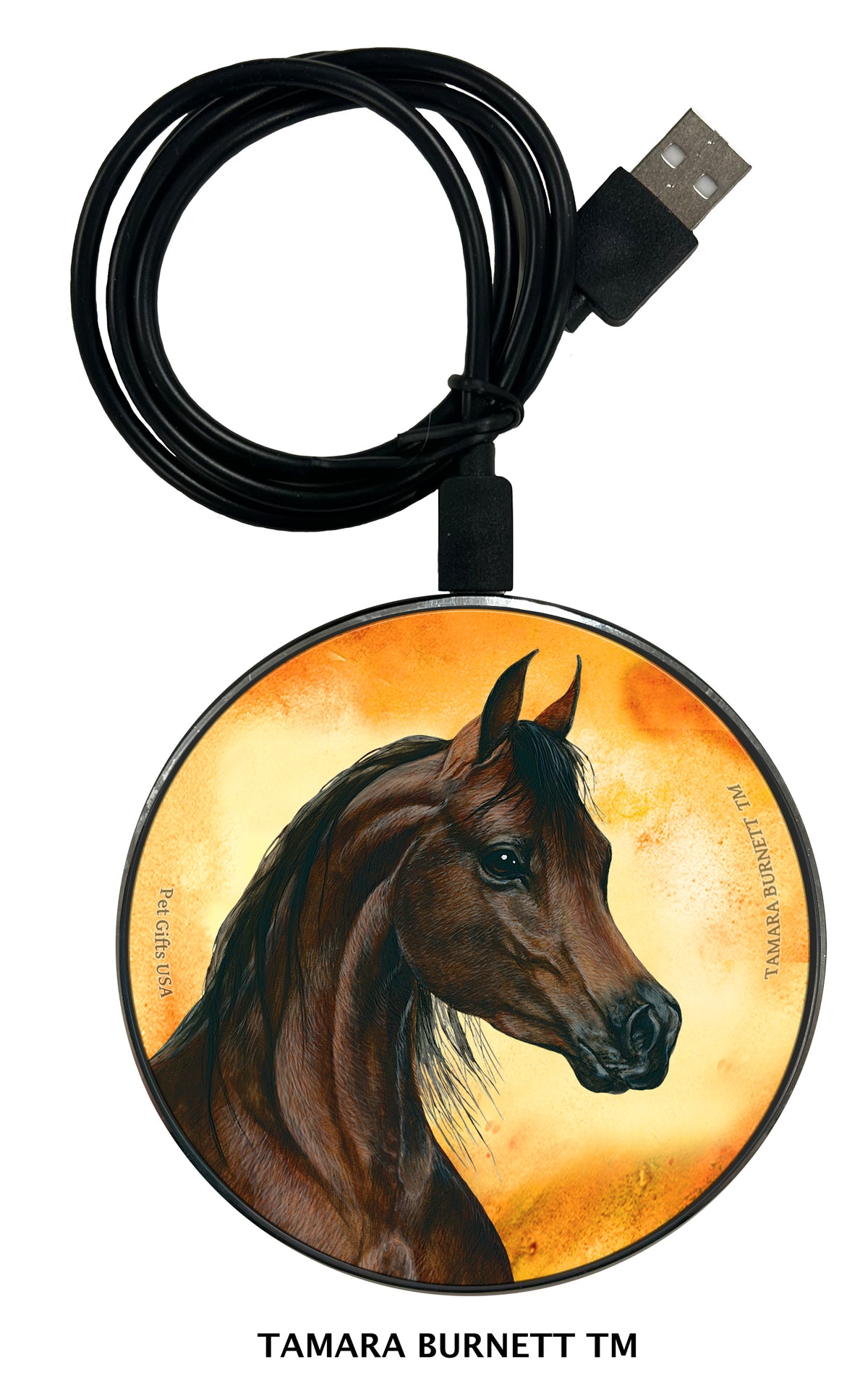 Arabian Horse Chestnut Zoomies Wireless Charger