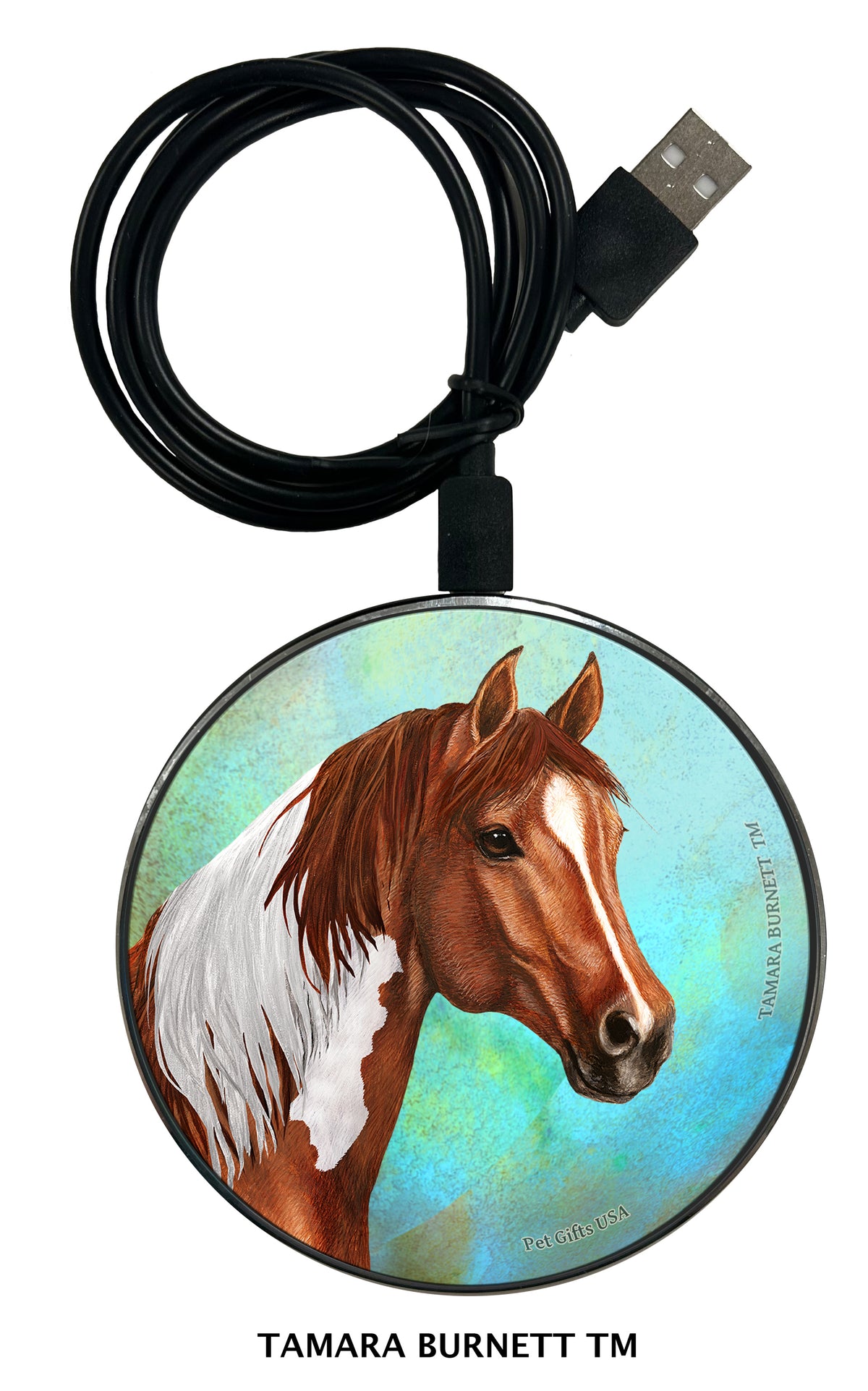 Quarter Horse Sorrel Paint Zoomies Wireless Charger