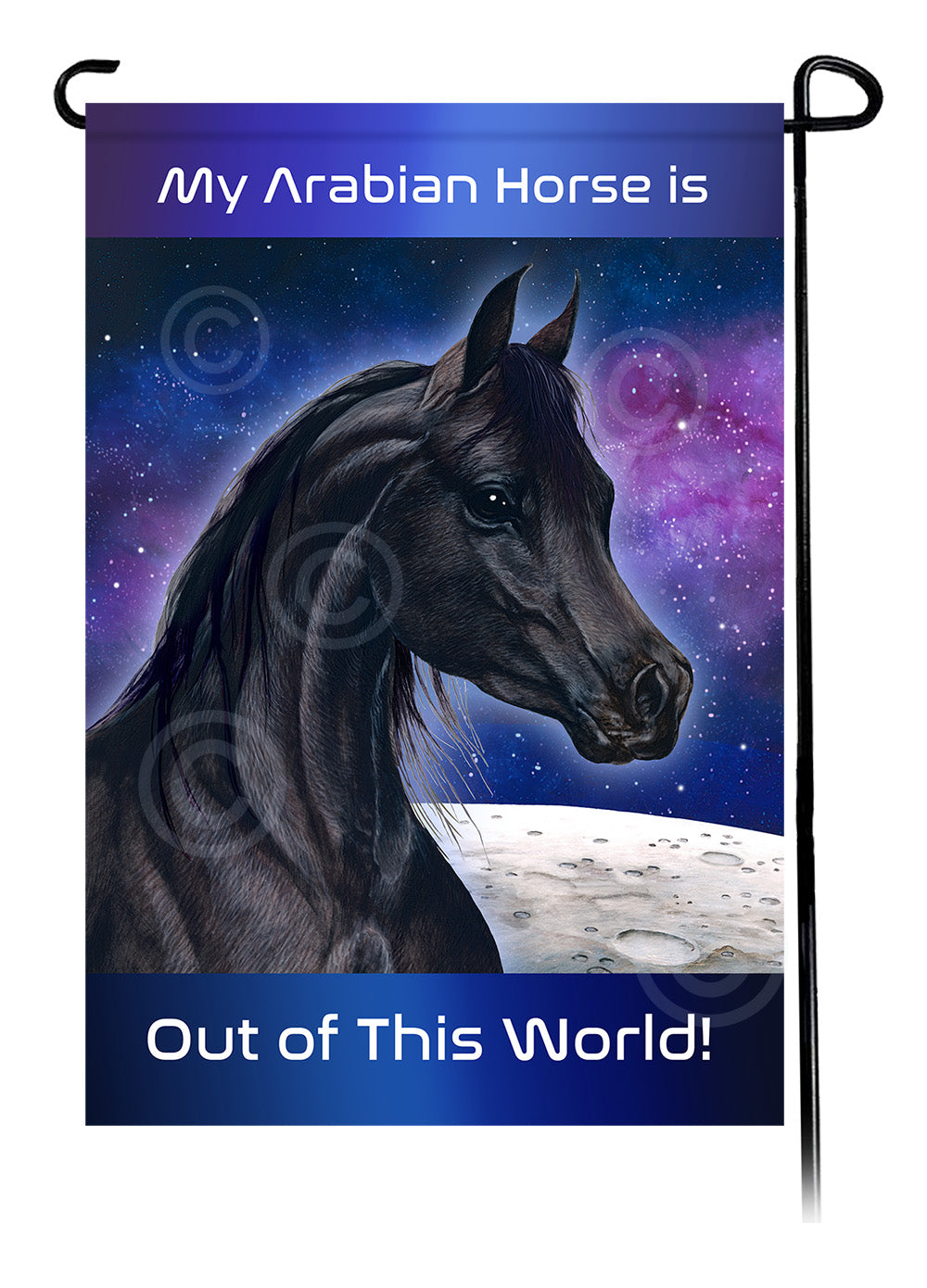 Arabian Horse Out Of This World - Garden Flag