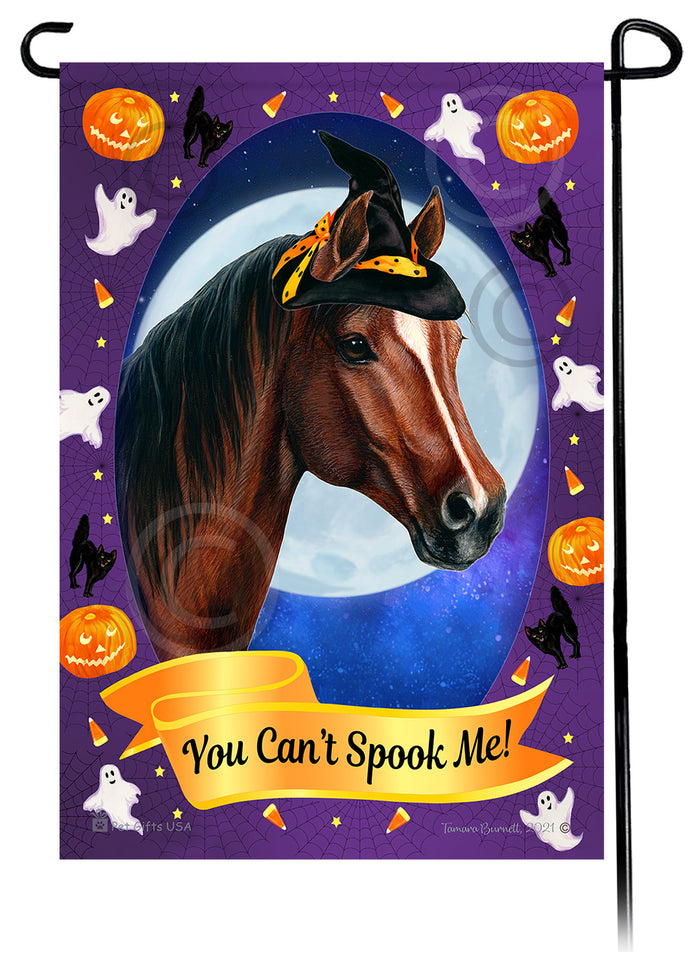 Quarter Horse Halloween Howls Garden Flags