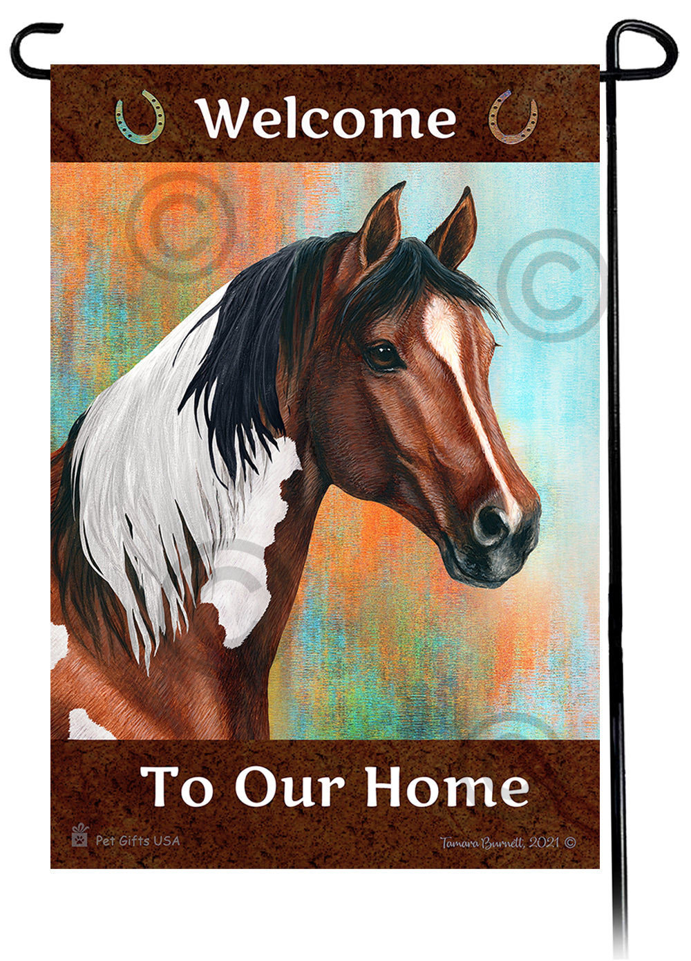 Quarter Horse Welcome To Our Home Garden Flags