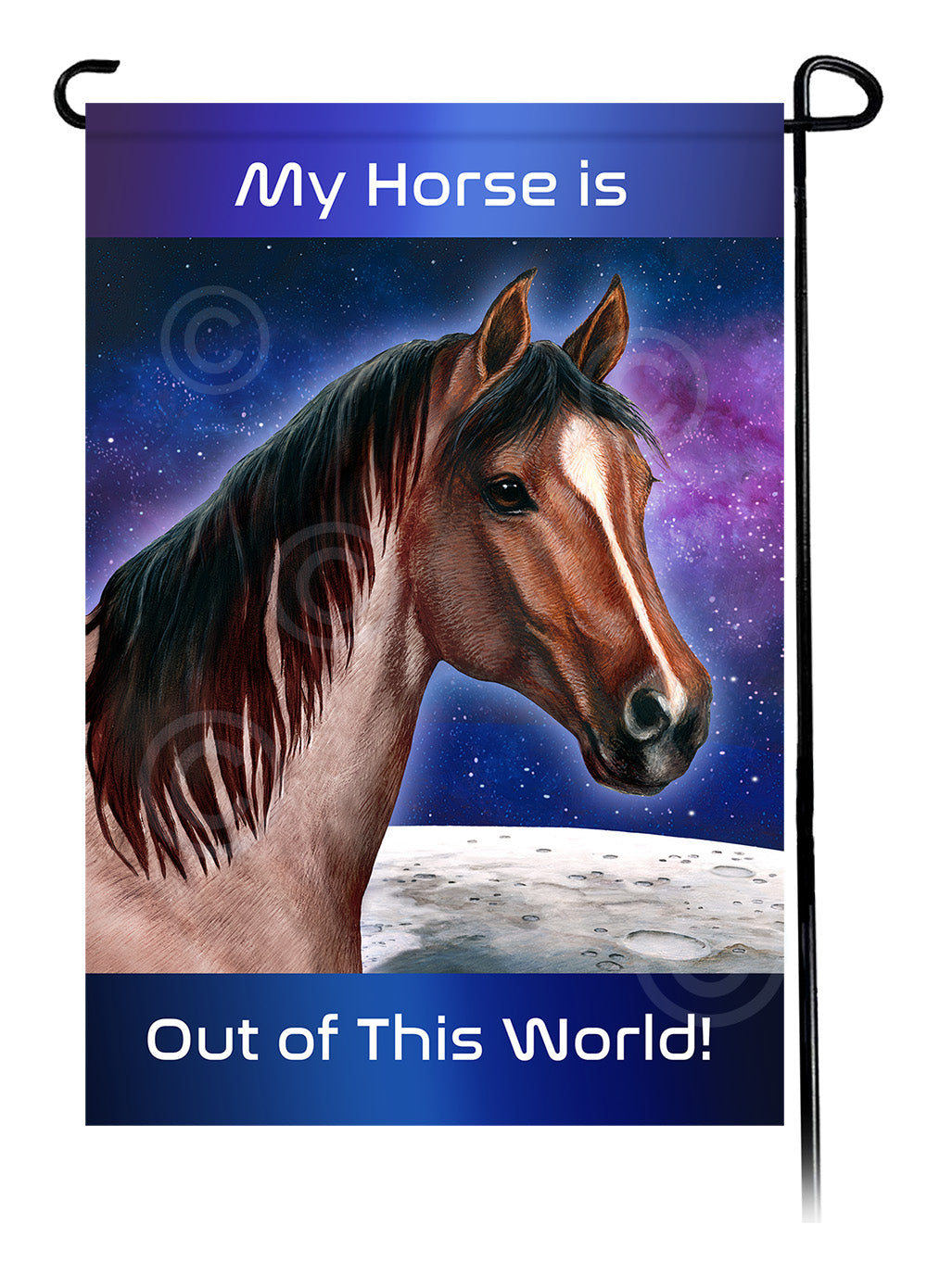 Quarter Horse Out Of This World - Garden Flag