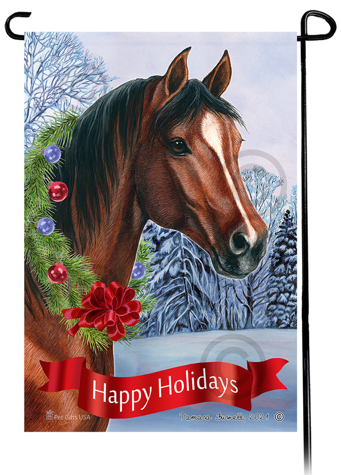 Quarter Horse Dear Santa Define Naughty Garden Flags