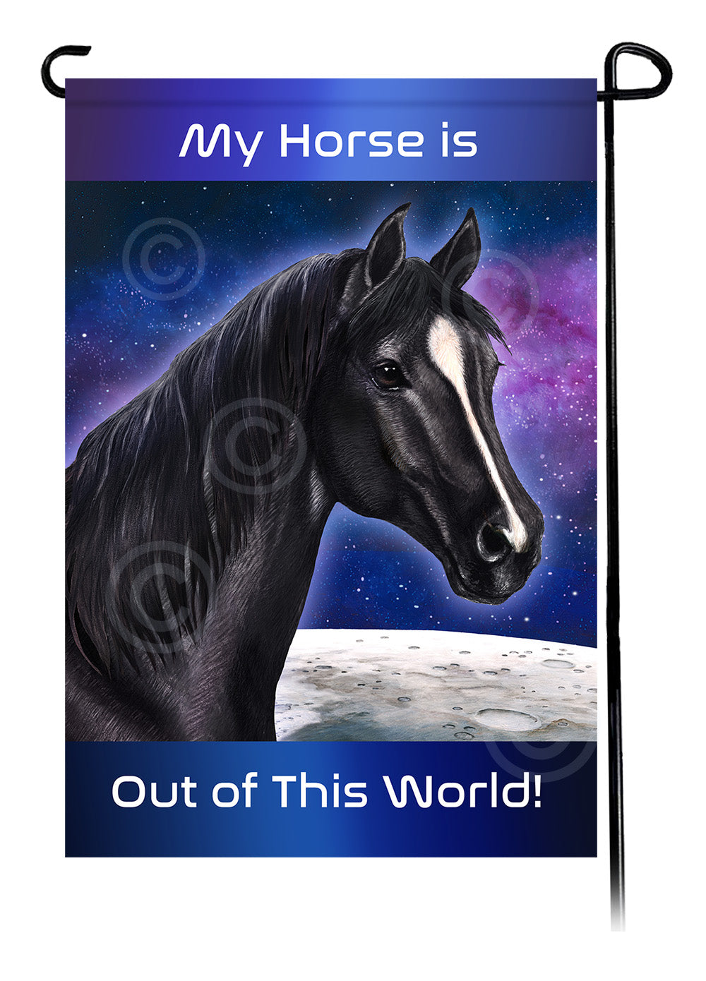 Quarter Horse Out Of This World - Garden Flag